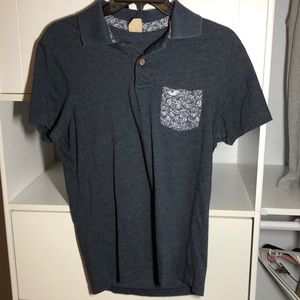 Black/white Hollister button up shirt